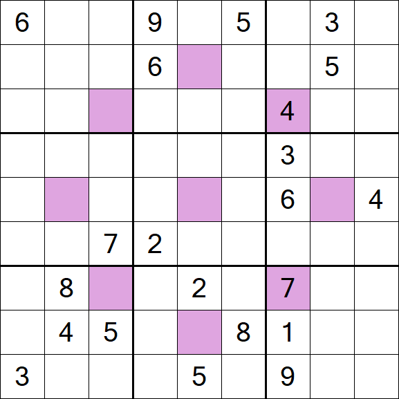 Asterisk Sudoku - Schwierig