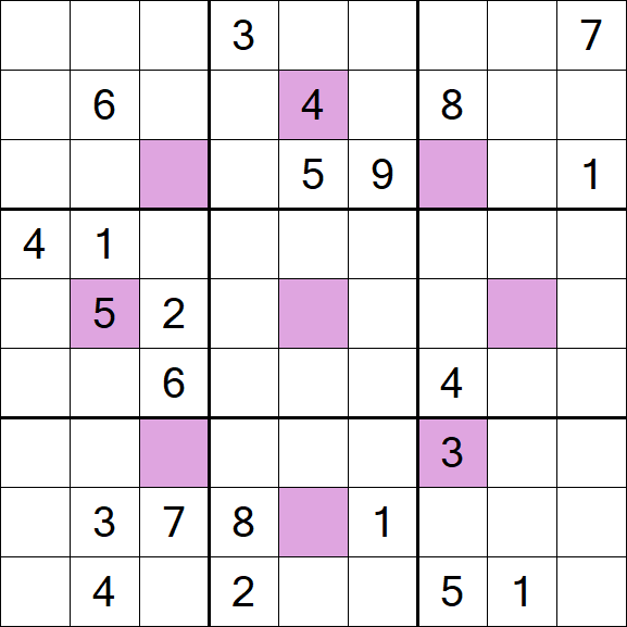 Asterisk Sudoku - Schwierig