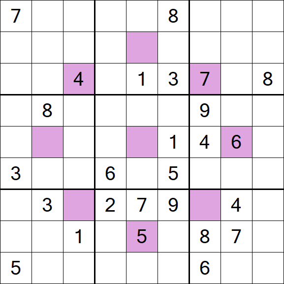 Asterisk Sudoku - Difficile