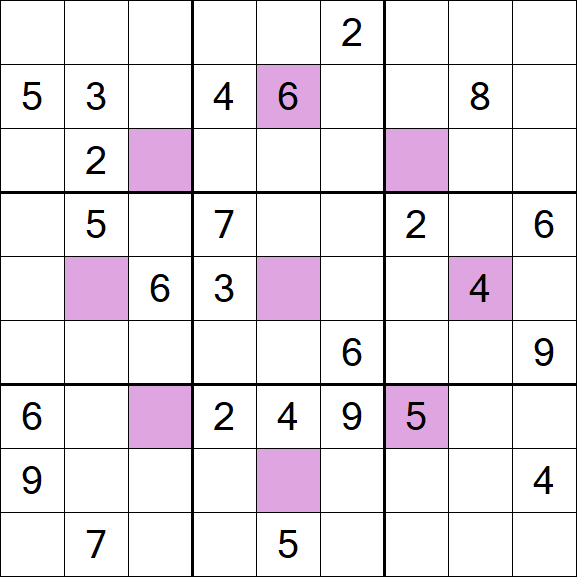 Asterisk Sudoku - Difficile