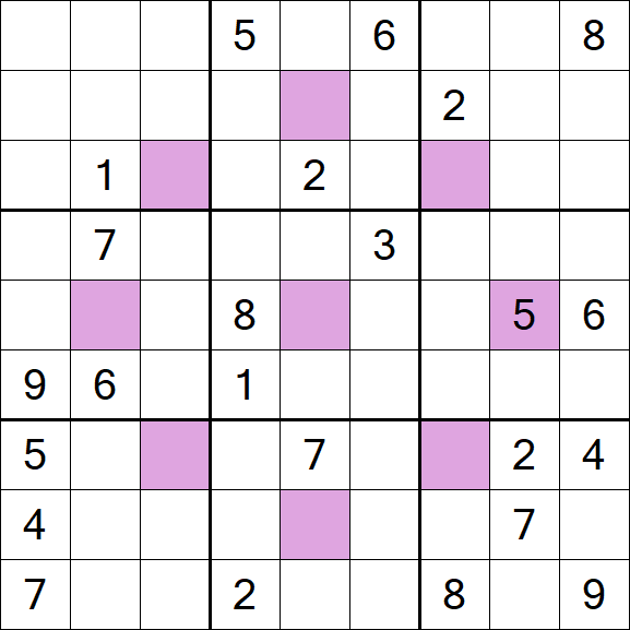 Asterisk Sudoku - Difficile