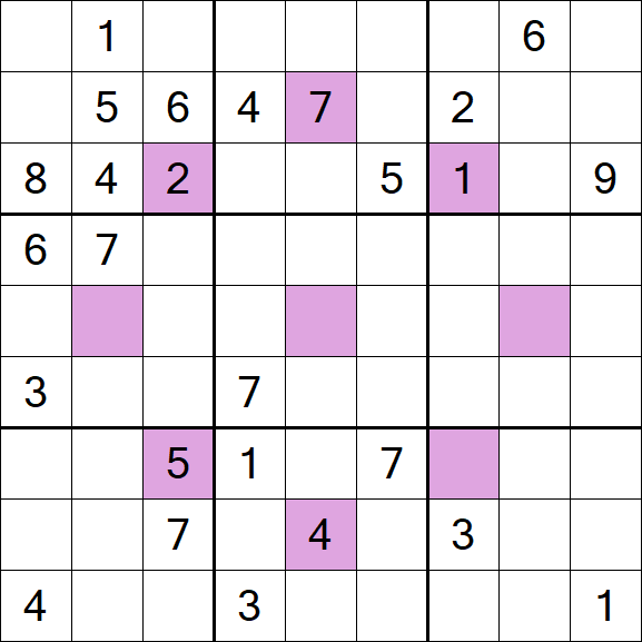 Asterisk Sudoku - Difficile