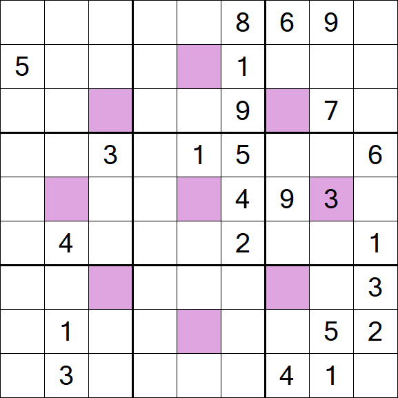 Asterisk Sudoku - Difficile
