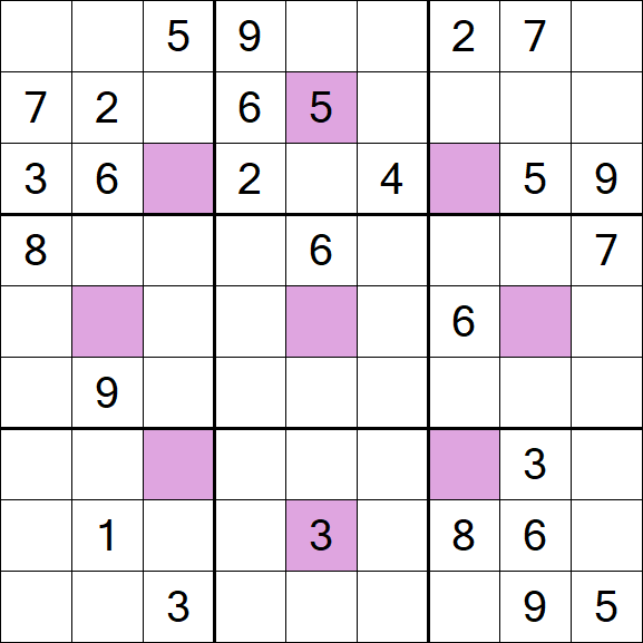 Asterisk Sudoku - Difficile