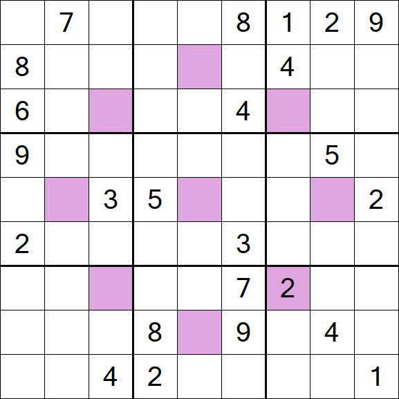 Asterisk Sudoku - Difficile