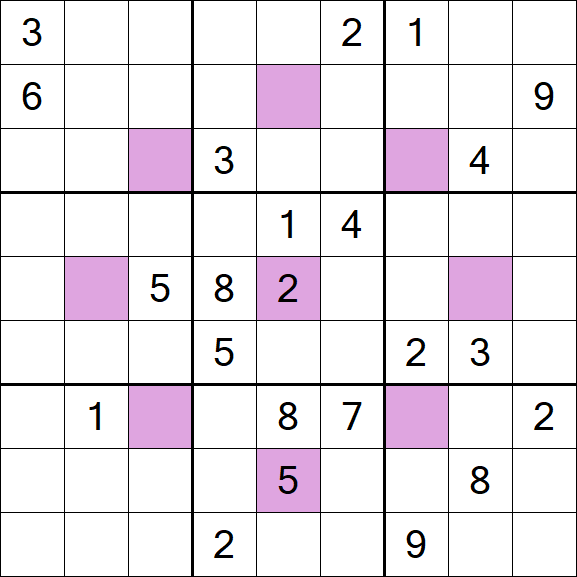 Asterisk Sudoku - Difficile