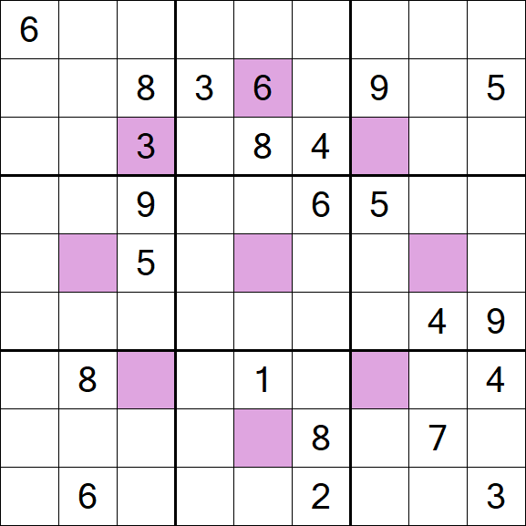 Asterisk Sudoku - Difficile