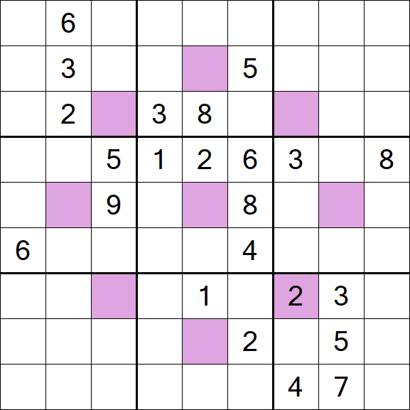 Asterisk Sudoku - Difficile