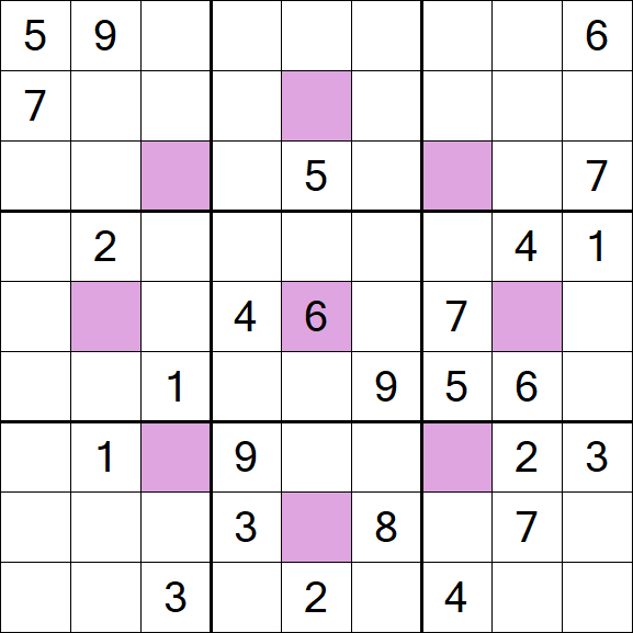 Asterisk Sudoku - Hard