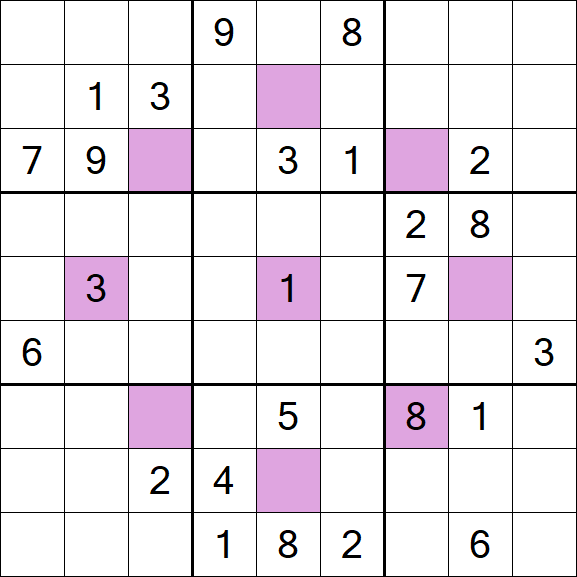 Asterisk Sudoku - Difficile