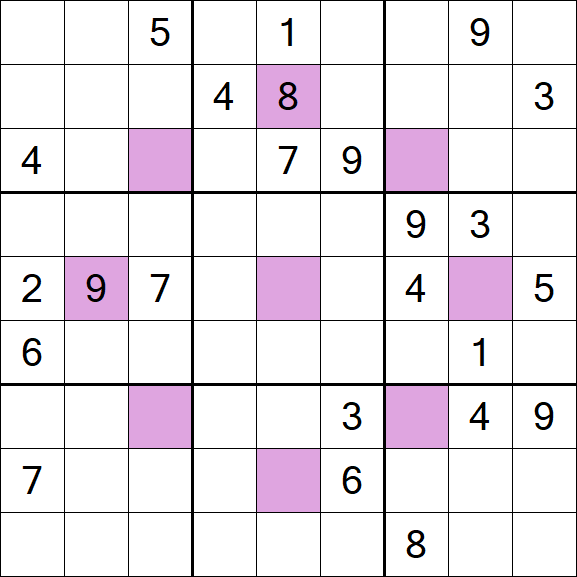 Asterisk Sudoku - Difficile