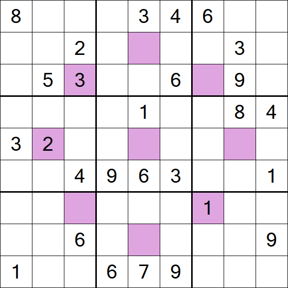 Asterisk Sudoku - Difficile