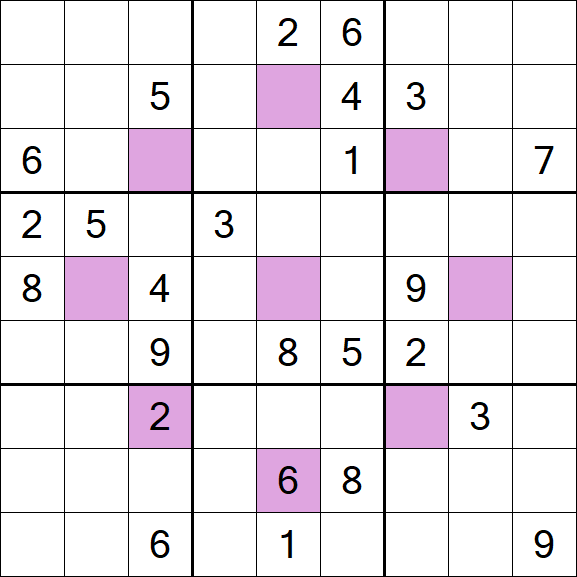 Asterisk Sudoku - Difficile