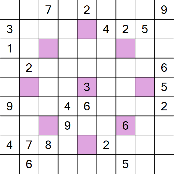 Asterisk Sudoku - Difficile