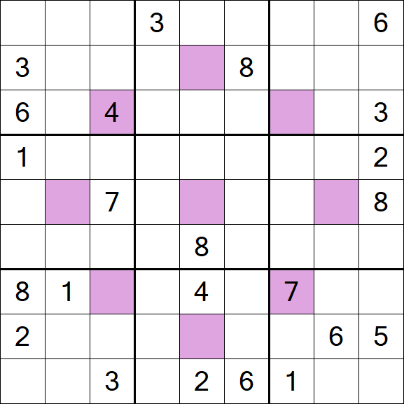 Asterisk Sudoku - Difficile