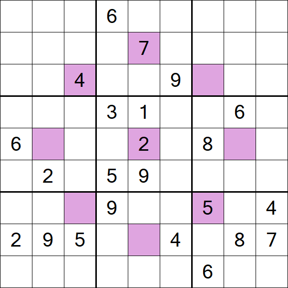Asterisk Sudoku - Difícil