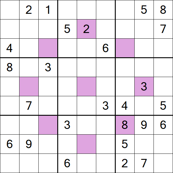 Asterisk Sudoku - Difícil