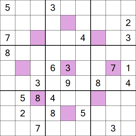 Asterisk Sudoku - Difícil