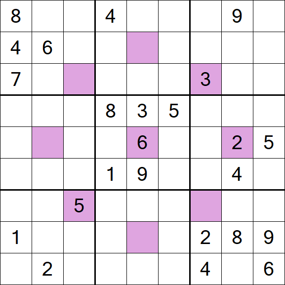 Asterisk Sudoku - Difícil