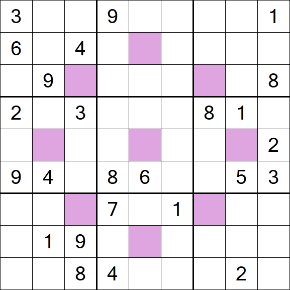 Asterisk Sudoku - Difícil