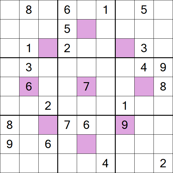 Asterisk Sudoku - Difícil