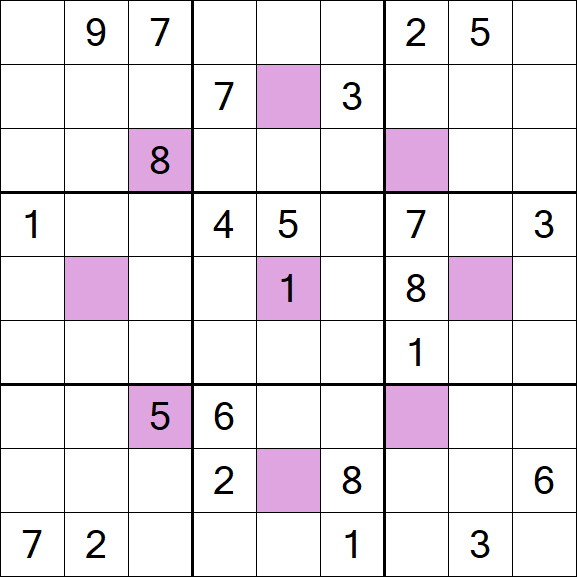 Asterisk Sudoku - Difícil