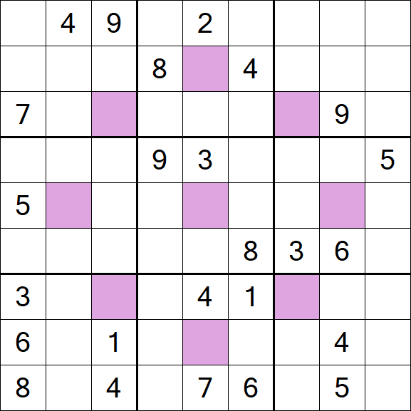 Asterisk Sudoku - Difícil