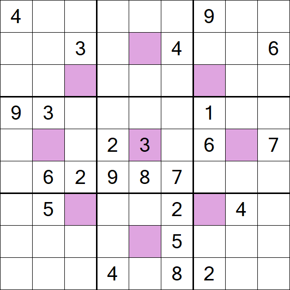 Asterisk Sudoku - Difícil