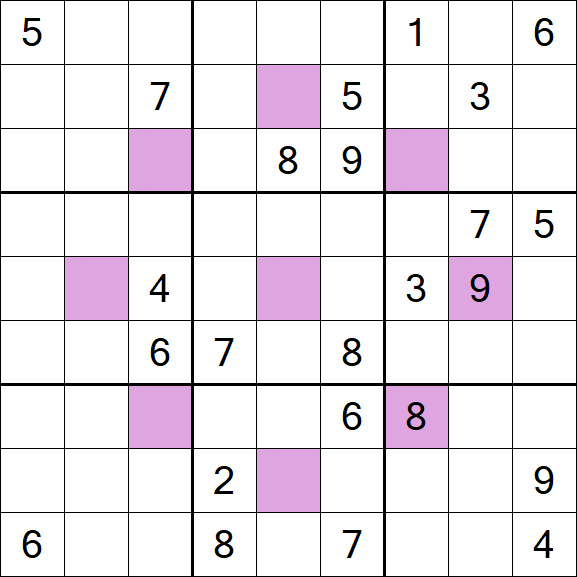 Asterisk Sudoku - Difícil