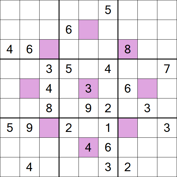 Asterisk Sudoku - Difícil