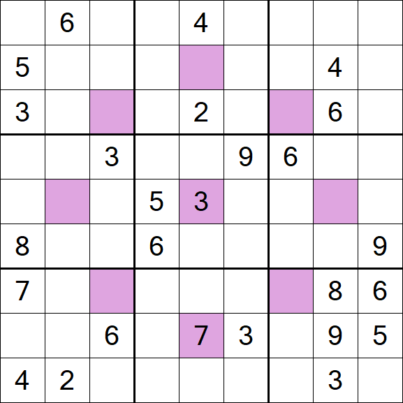Asterisk Sudoku - Difícil