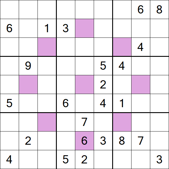 Asterisk Sudoku - Difícil