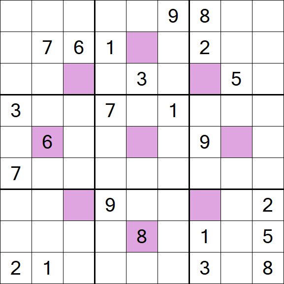 Asterisk Sudoku - Difícil