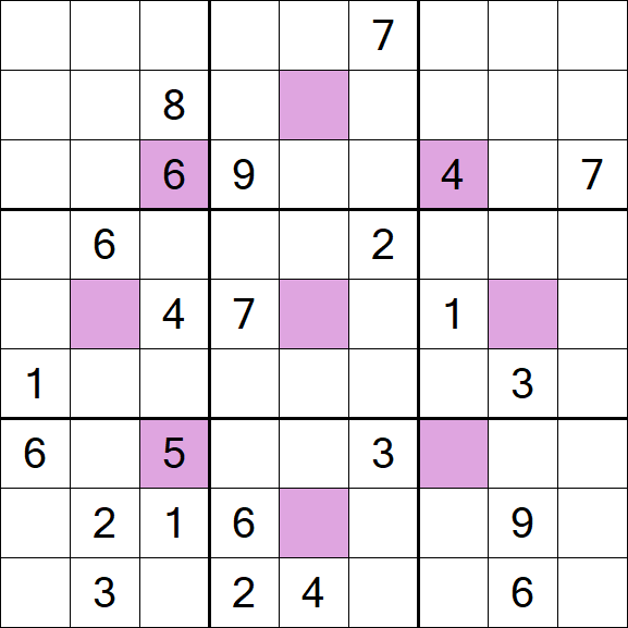 Asterisk Sudoku - Difícil