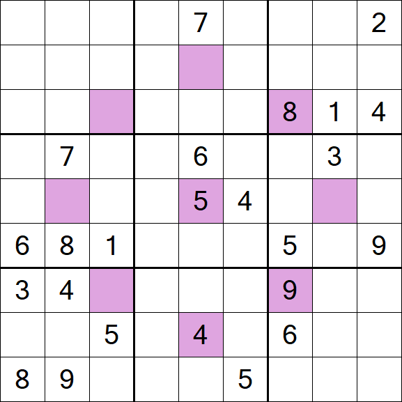 Asterisk Sudoku - Difícil