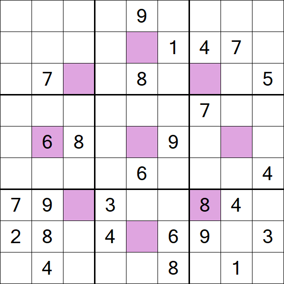Asterisk Sudoku - Difícil