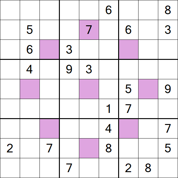 Asterisk Sudoku - Difícil