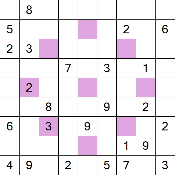 Asterisk Sudoku - Difícil