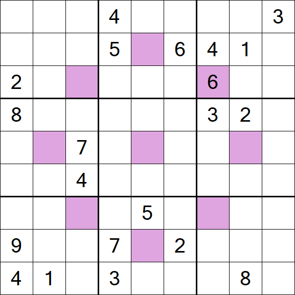 Asterisk Sudoku - Difícil