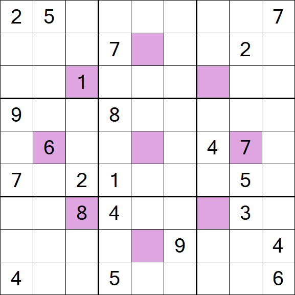 Asterisk Sudoku - Difícil