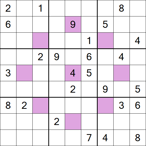 Asterisk Sudoku - Difficile