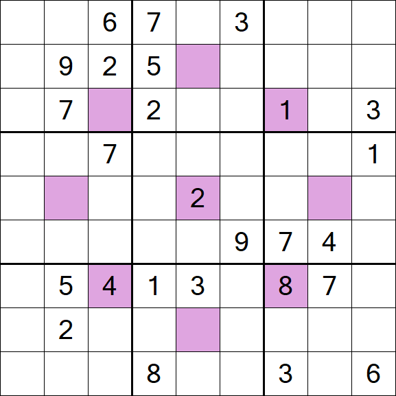 Asterisk Sudoku - Difícil