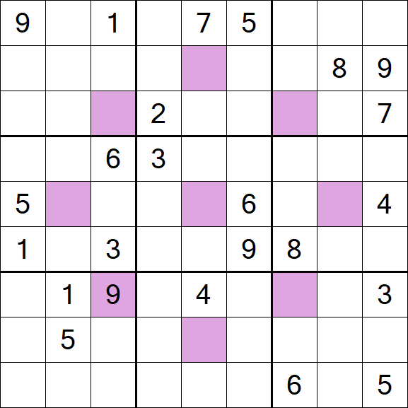 Asterisk Sudoku - Difícil