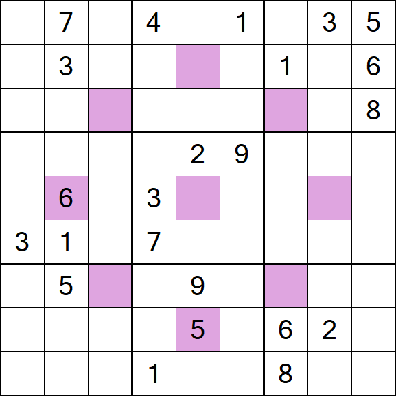 Asterisk Sudoku - Difícil