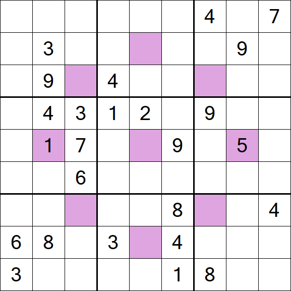 Asterisk Sudoku - Difícil