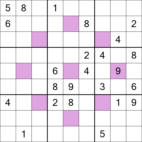 Asterisk Sudoku - Difícil