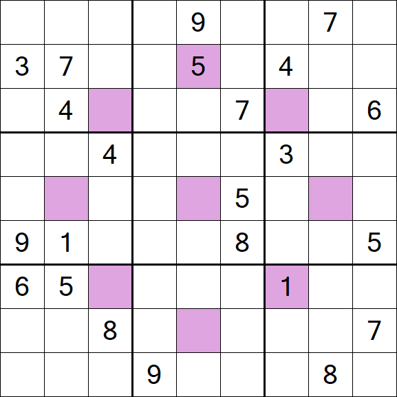 Asterisk Sudoku - Difícil