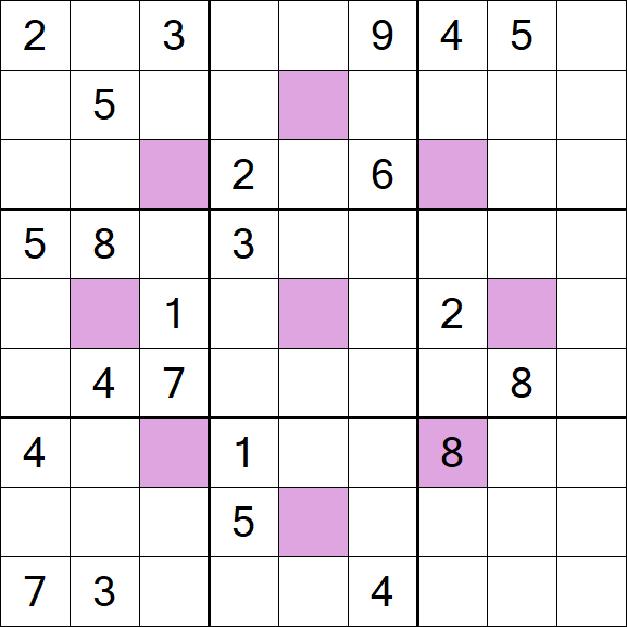 Asterisk Sudoku - Difícil