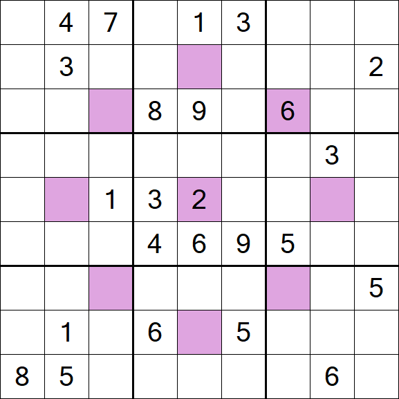 Asterisk Sudoku - Difícil