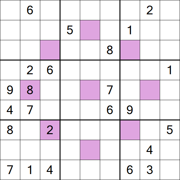 Asterisk Sudoku - Difícil